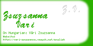 zsuzsanna vari business card