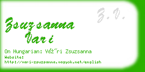 zsuzsanna vari business card